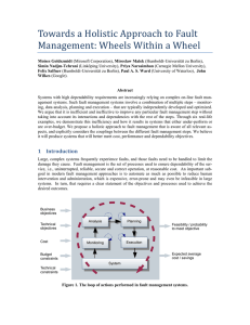 Towards a Holistic Approach to Fault  Management: Wheels Within a Wheel 