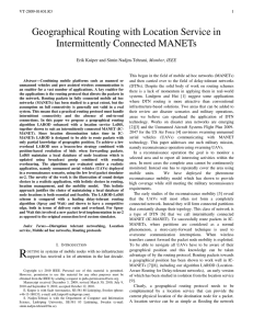 VT-2009-01401.R3 1 This began in the field of mobile ad hoc networks... and then carried over to the field of delay-tolerant networks