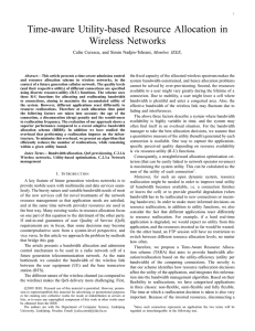 Time-aware Utility-based Resource Allocation in Wireless Networks Member, IEEE,