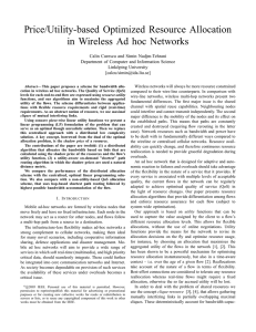 Price/Utility-based Optimized Resource Allocation in Wireless Ad hoc Networks