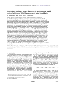 Monitoring groundwater storage changes in the highly seasonal humid