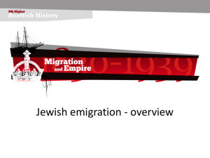 Jewish emigration - overview