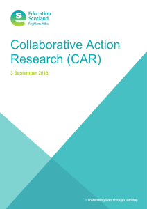 Collaborative Action Research (CAR) 3 September 2015