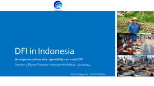 DFI in Indonesia An experience how interoperability can boost DFI