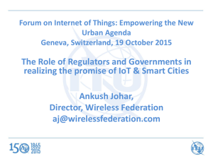 The Role of Regulators and Governments in Ankush Johar,