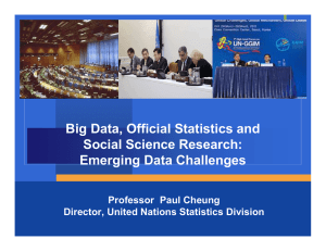 Big Data, Official Statistics and Social Science Research: Emerging Data Challenges