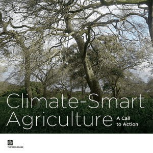 Climate-Smart Agriculture A Call to Action