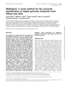 Wellington: a novel method for the accurate DNase-seq data