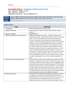 Committee Name: Institutional Effectiveness (IE)