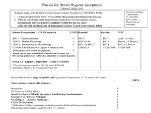 Process for Dental Hygiene Acceptance