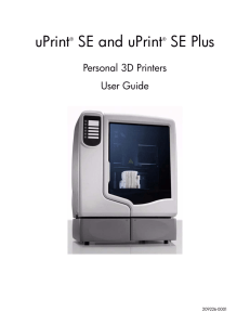 uPrint SE and uPrint SE Plus Personal 3D Printers