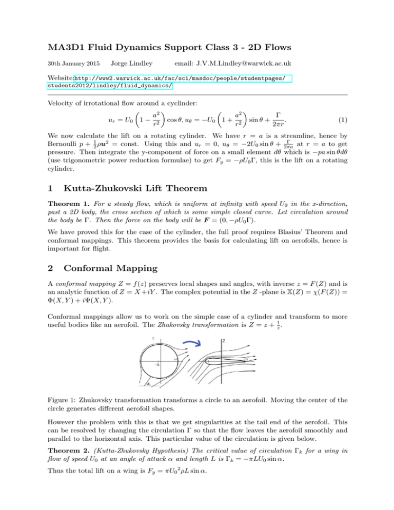 Ma3d1 Fluid Dynamics Support Class 3 2d Flows Jorge Lindley Email Ebsite