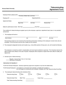 Telecommuting Agreement Form