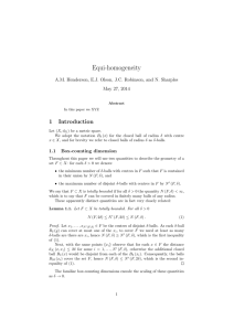 Equi-homogeneity 1 Introduction A.M. Henderson, E.J. Olson, J.C. Robinson, and N. Sharples