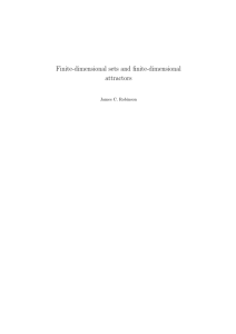 Finite-dimensional sets and finite-dimensional attractors James C. Robinson