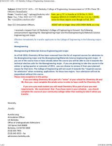 Subject: [CIAC] CCC AO's -- UC Berkeley College of Engineering Announcement... Effective Immediately
