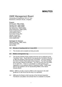 MINUTES HMIE Management Board