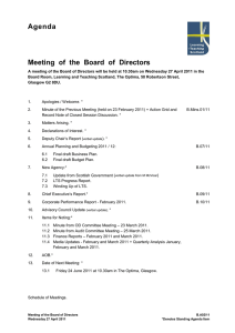 Agenda Meeting  of  the  Board  of ...