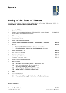 Agenda  Meeting  of  the  Board  of ...