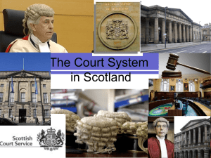 The Court System in Scotland