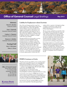 Office of General Counsel Legal Briefings Attorneys Liability for Employment-related Activities