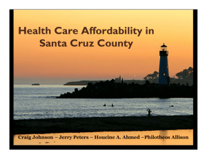 Health Care Affordability in Santa Cruz County