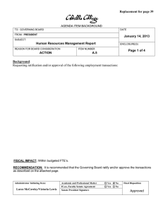Replacement for page 39  January 14, 2013 Human Resources Management Report