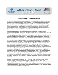 Afterschool Alert Partnerships with STEM-Rich Institutions