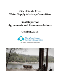 City of Santa Cruz Water Supply Advisory Committee Final Report on