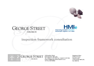 inspection framework consultation