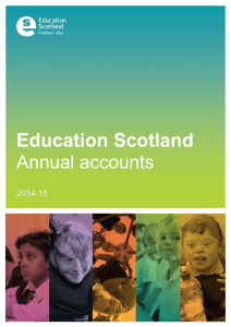 Education Scotland Annual accounts  2014-15