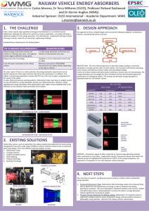 RAILWAY VEHICLE ENERGY ABSORBERS