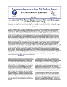 Research Project Summary Environmental Assessment and Risk Analysis Element July, 2002