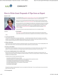 How to Write Grant Proposals: 8 Tips from an Expert :...