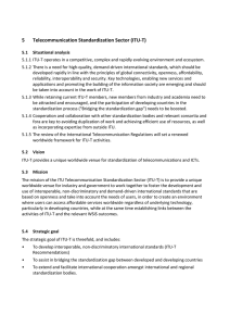 5 Telecommunication Standardization Sector (ITU-T)