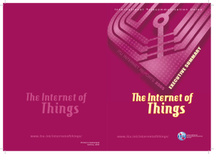 Things The Internet of EXECUTIVE SUMMARY ITU INTERNET REPOR