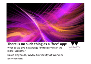 There is no such thing as a ‘free’ app: Digital Economy?