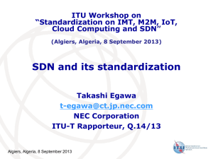 SDN and its standardization