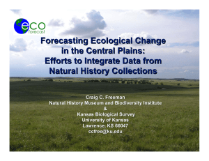 Forecasting Ecological Change in the Central Plains: Efforts to Integrate Data from