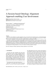 A Session-based Ontology Alignment Approach enabling User Involvement