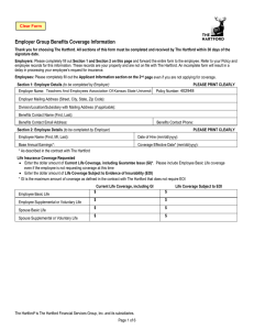 Employer Group Benefits Coverage Information Clear Form