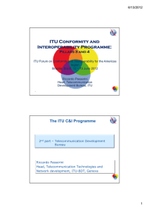 ITU Conformity and Interoperability Programme:
