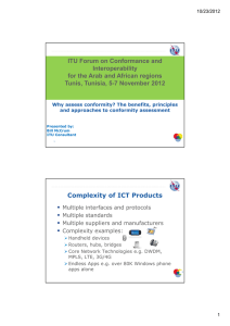 ITU Forum on Conformance and Interoperability for the Arab and African regions