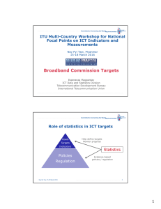 Broadband Commission Targets ITU Multi-Country Workshop for National Measurements
