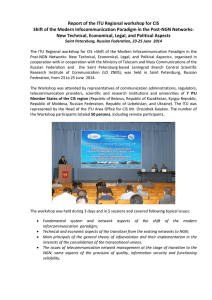 Report of the ITU Regional workshop for CIS