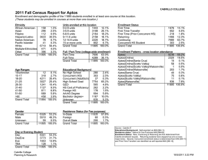 2011 Fall Census Report for Aptos
