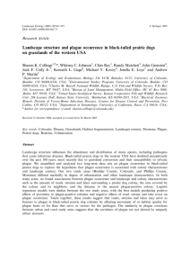 Landscape structure and plague occurrence in black-tailed prairie dogs