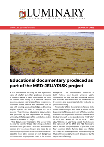 LUMINARY Educational documentary produced as part of the MED-JELLYRISK project JANUARY 2016