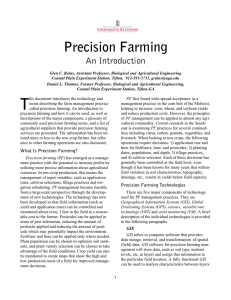 Precision Farming An Introduction