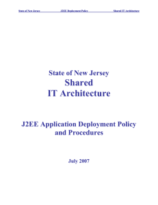 Shared IT Architecture  State of New Jersey